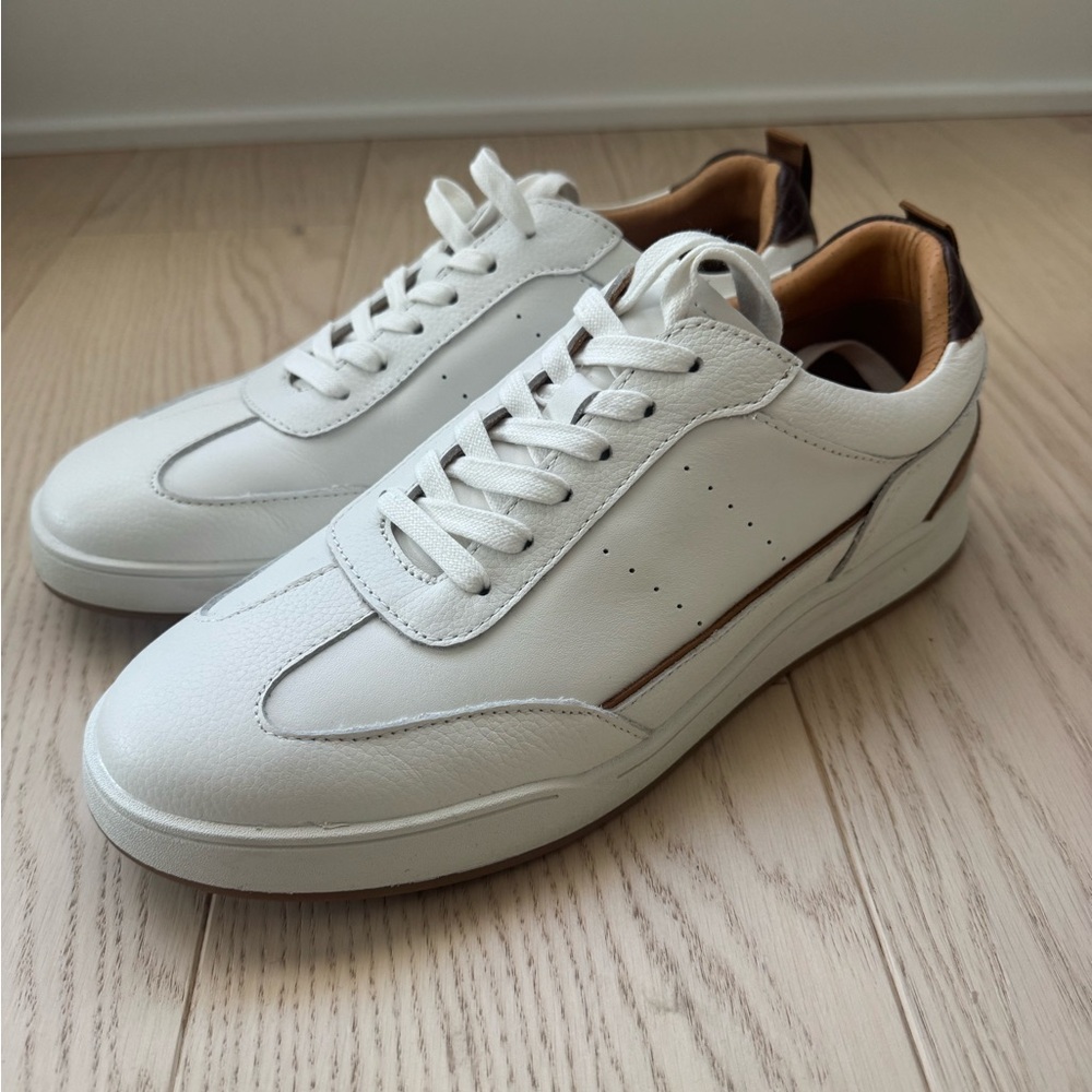 White Leather Men's Sneakers